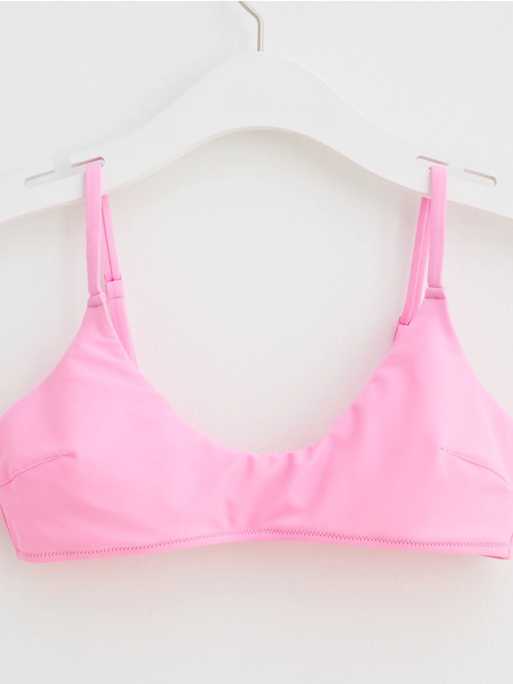 Aerie Scoop Bikini Top Pink Medium
